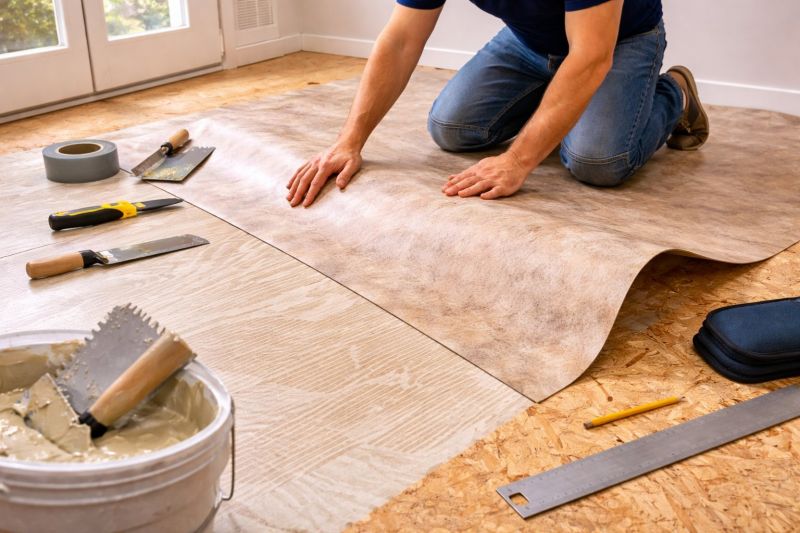 Sheet Linoleum Installation in San Antonio, TX